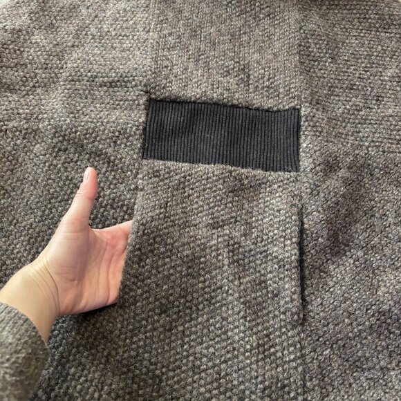 Melow By Melissa Bolduc Petrouchka Poncho Womens S/M Virgin Wool Pull Designer - Picture 9 of 15